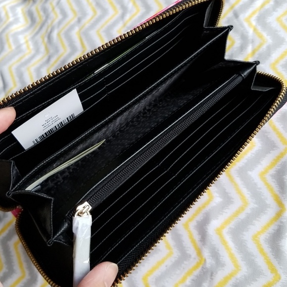 Kate Spade Rosebed Lacey Zip Around Wallet - Picture 6 of 8